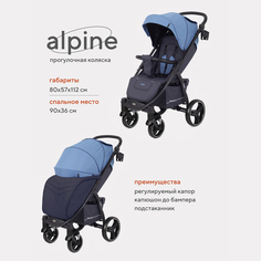 Коляска детская RANT basic ALPINE RA450 Blue