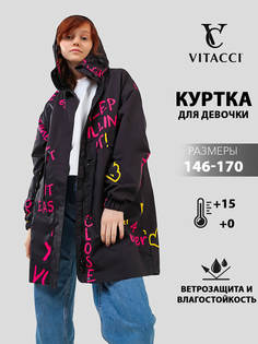 Куртка детская VITACCI JAC628-01 цвет черный размер 170