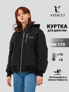 Куртка детская VITACCI JAC236-01 цвет черный размер 146