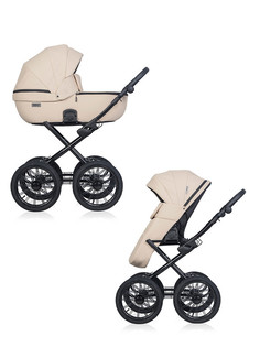 Коляска детская 2 в 1 Riko basic MONTANA ECCO Prestige 15 Ivory beige