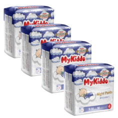 Подгузники-трусики для детей ночные MyKiddo Night L (9-14 кг) 72 шт (4 уп х 18 шт)