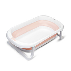 Детская складная ванночка Solmax для купания новорожденных, розовый ZV97031 Solmax&Kids