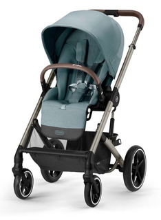 Прогулочная коляска Cybex Balios S Lux 2023 на шасси Taupe Sky blue