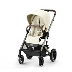 Прогулочная коляска Cybex Balios S Lux 2023 на шасси Taupe Seashell beige