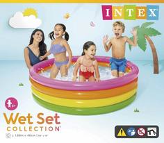 Бассейн надувной детский INTEX "Sunset Glow Pool" 168х46 см (от 3-х лет)
