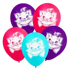Воздушные шары «С Днем Рождения», Коты Аристократы, 5 шт., 12" Disney