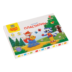 Пластилин 8 цв. Мульти-Пульти "Енот в сказке" 96 г со стеком 328893