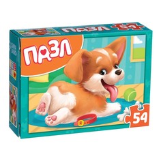 Пазл детский Щенок, 54 элемента No Brand