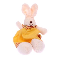 Мягкая игрушка Зайка, розовый костюм, виды МИКС No Brand