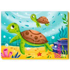 Пазл мягкий А5 Черепашки ET02-032 El`Basco Kids