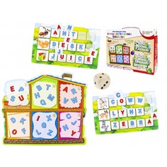 Настольная обучающая игра BRIGHT KIDS "Буквы, слоги и слова English"