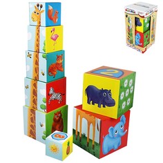 Пирамида-кубики Разумные детки, 76 см Bright Kids