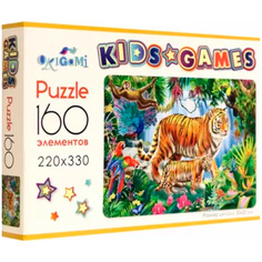 Пазл 160 Kids Games. Тигр 07954 Origami