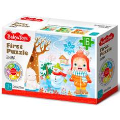 Пазл 16 First Puzzle Времена года.Зима Baby Toys 04158 Десятое королевство