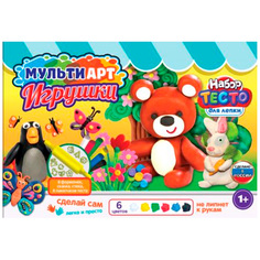 Набор ДТ Тесто для лепки с формочками Животные, 24 см PDSET-MATOY Multi Art
