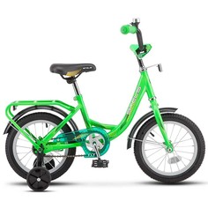 Велосипед детский 2-х колесный 14" Flyte 9.5" Чёрный салатовый Z011 STELS