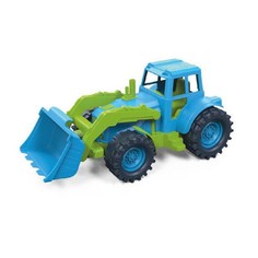 Трактор передний ковш 26см зелено-голубой 22-202-1KSC в сетке Казик