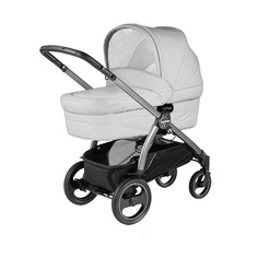 Коляска Peg-Perego люлька Classico Culla Latte White+шасси BOOK 51 S Titania