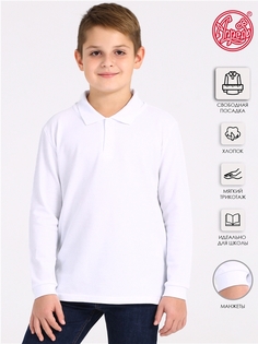 Поло детское Апрель 1ПДПД4171090, белый, 134