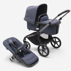 Коляска 2 в 1 Bugaboo Fox 5 Graphite/ Stormy blue/ Stormy blue