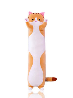 Мягкая игрушка Sun Toys Кот-батон рыжий 130 см