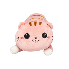 Мягкая игрушка Sun Toys Кот-сосиска лежачий розовый 100 см