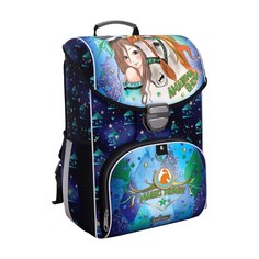 Ранец школьный на замке, 37 х 25 х 14 см, Erich Krause ErgoLine 15L, Magic Lunapark 56761 No Brand