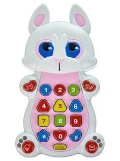 Телефон-смартфон детский Play Smart Зайчик музыкальный, проектор, песни, стихи Playsmart