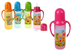 Бутылочка Бусинка Мальчик и девочка , разноцветная с ручками 125 мл в ассортименте Businka
