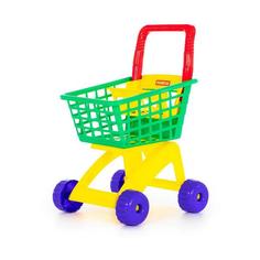 Игровой набор Полесье Тележка для маркета зеленая 38,5х36х59 см