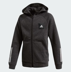 Толстовка Adidas Jb A Mhe Fz Hd, для мальчиков, FL2836, размер 140 см