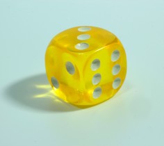 Кубики для настольных игр T&Z_Mineral Янтарь желтый KubikYan150b