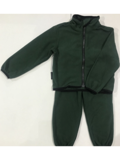 Флисовый костюм детский VUGGA FK015, зеленый, размер 146