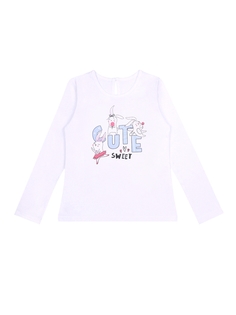 Лонгслив детский Апрель 1ДДЛД3568001, белый, 104