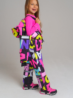 Комбинезон детский PlayToday 32022033, черный, разноцветный, р. 98