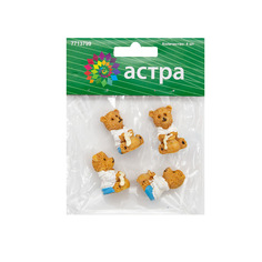 Объемные фигурки Астра Мишка, 4 шт. Astra