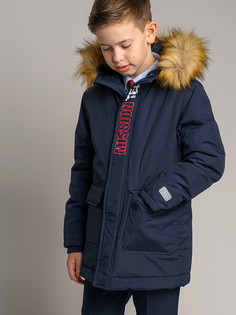 Куртка детская School by PlayToday 22011077, тёмно-синий, 122