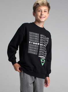 Свитшот детский PlayToday 32211306, черный, р. 146