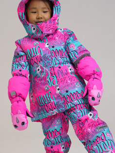 Варежки детские PlayToday 32122441, фуксия, р. 16