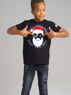 Футболка детская PlayToday 42011019, черный, р. 176