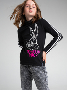 Водолазка детская PlayToday 32241634, черный, белый, р. 164