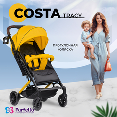 Коляска прогулочная Farfello Costa Tracy, T02, цвет яркожелтый