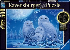 Пазл Ravensburger 500 Starline. Совы при лунном свете, арт.16595