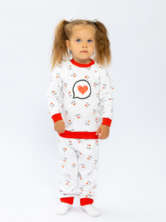 Пижама для девочек КотМарКот 30279 цв. белый р. 74