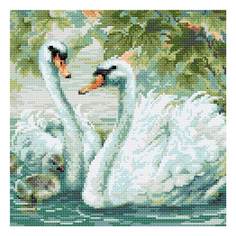 Алмазная мозаика Riolis Белые лебеди AM0036
