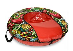 Санки надувные Тюбинг ОКСФОРД XMAS COMFORT автокамера, диаметр 107 см Тяни толкай