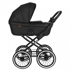 Коляска 1в1 Pituso Leticia Classic Кожа Black 14d