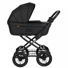 Коляска 1в1 Pituso Leticia Classic Кожа Black 12d