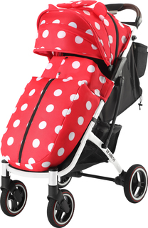 Коляска Yoya Dearest 818 Plus White Super Wheels 2023 Premium Set Minnie с сумкой для мамы