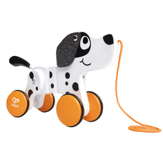 Детская игрушка каталка на веревочке "Собачка" Hape E0368_HP
